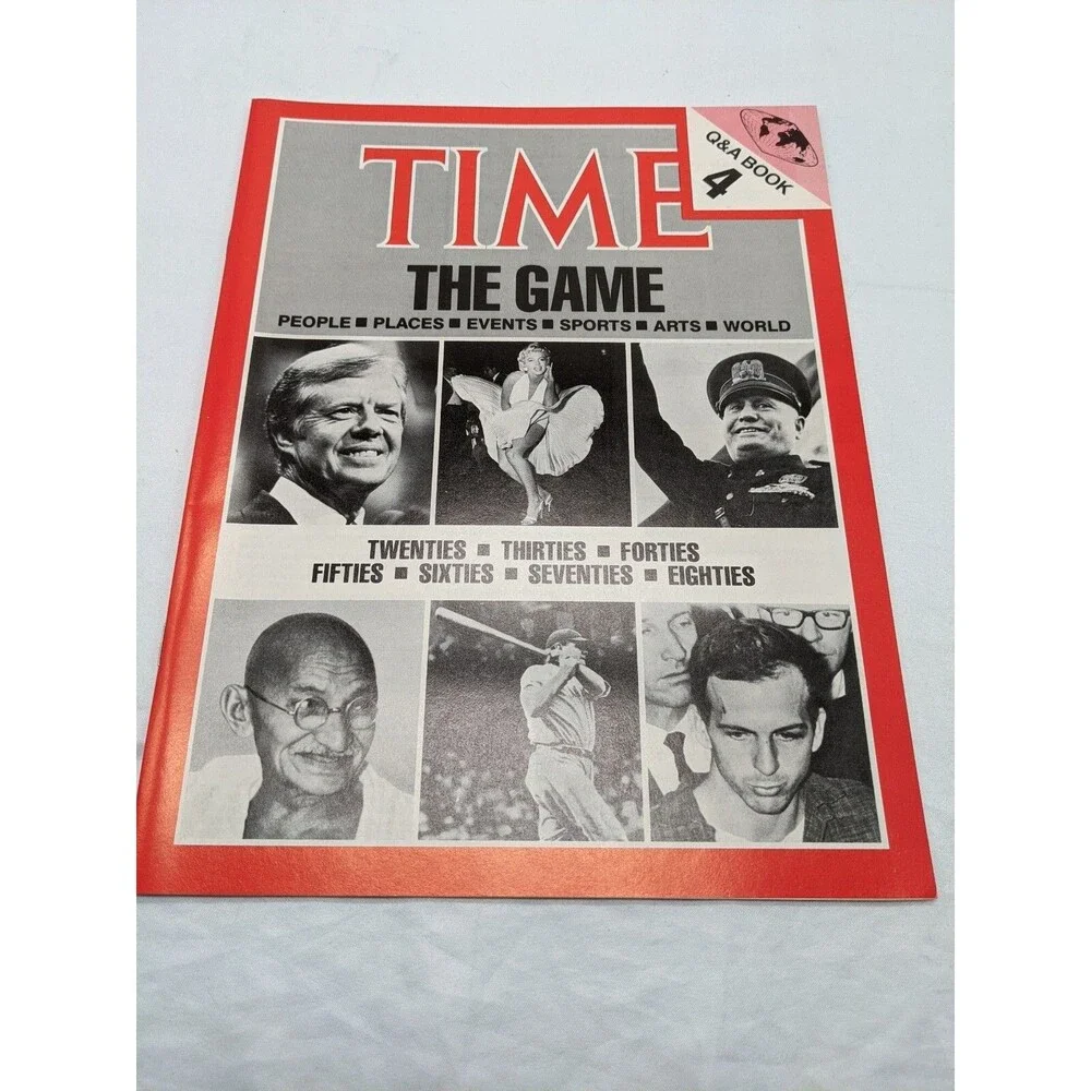 Vintage Hansen Time The Game Bookcase Board Game Complete